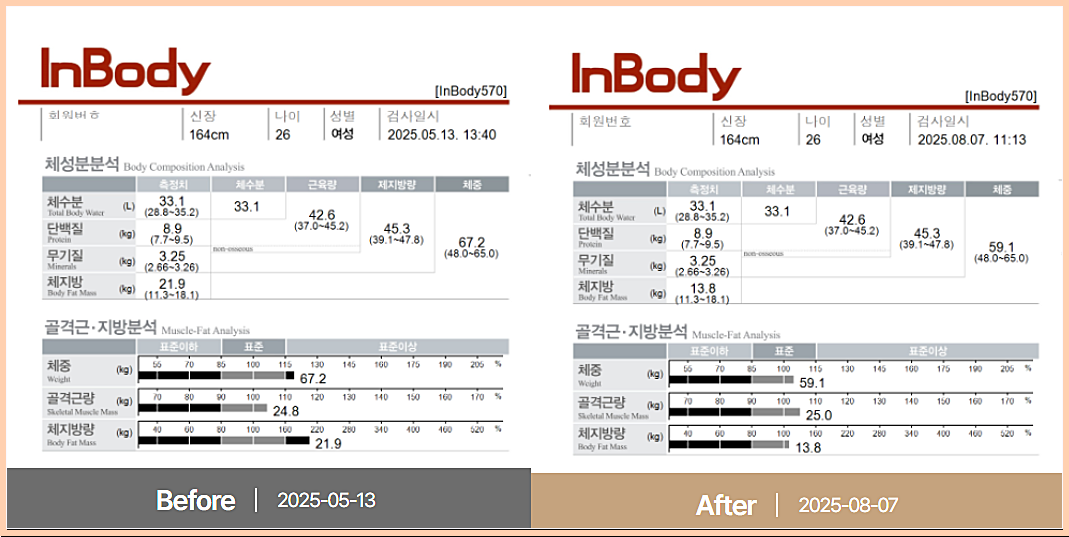 인바디 전후